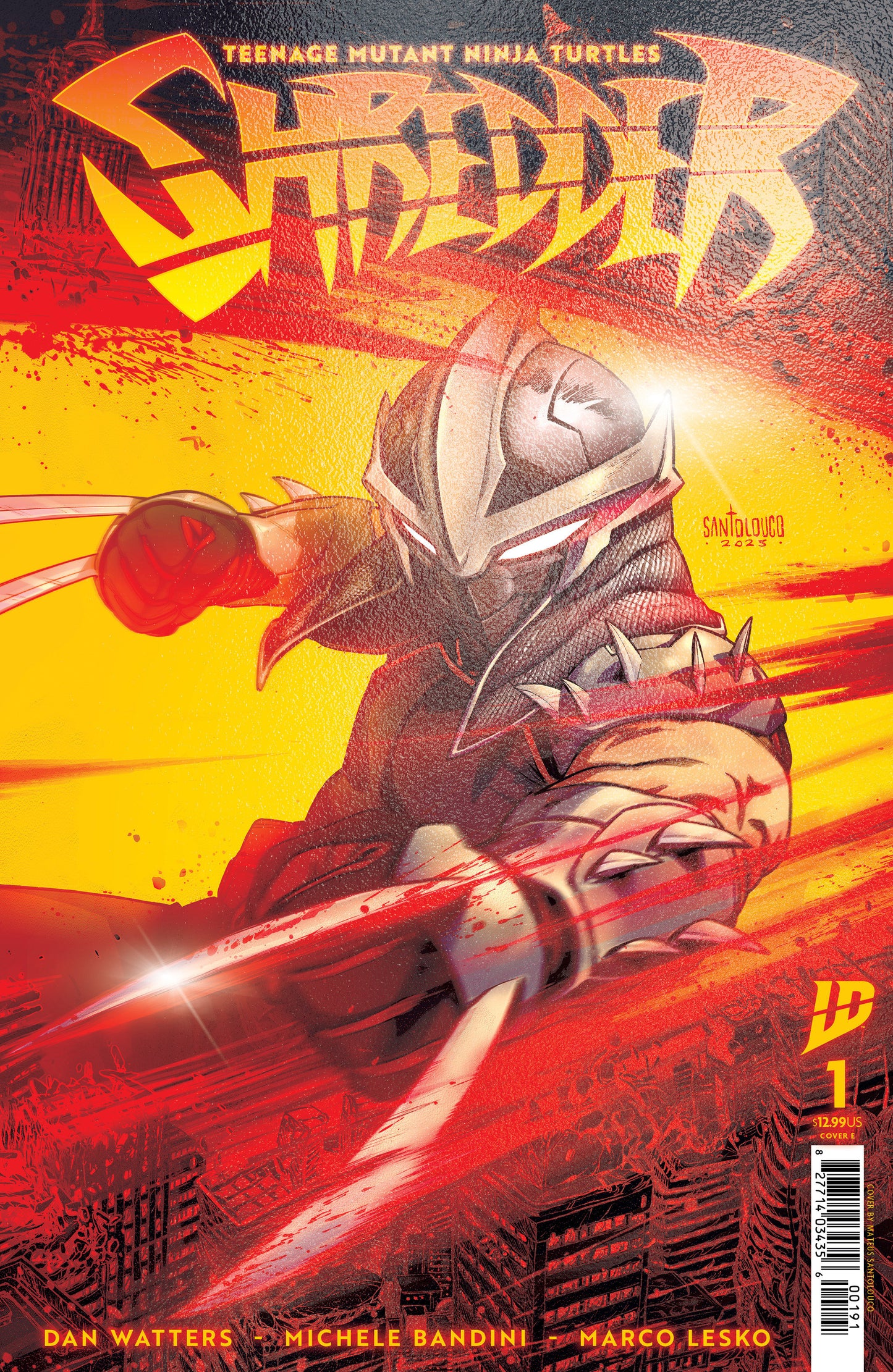 Teenage Mutant Ninja Turtles: Shredder #1 Variant E Foil (Santolouco)