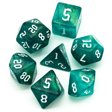 Ocean Elemental RPG Dice Set