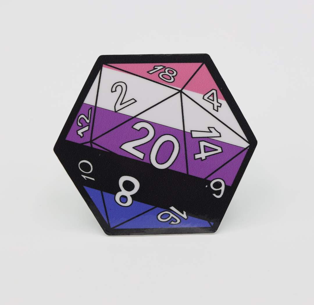 D20 Pride Stickers