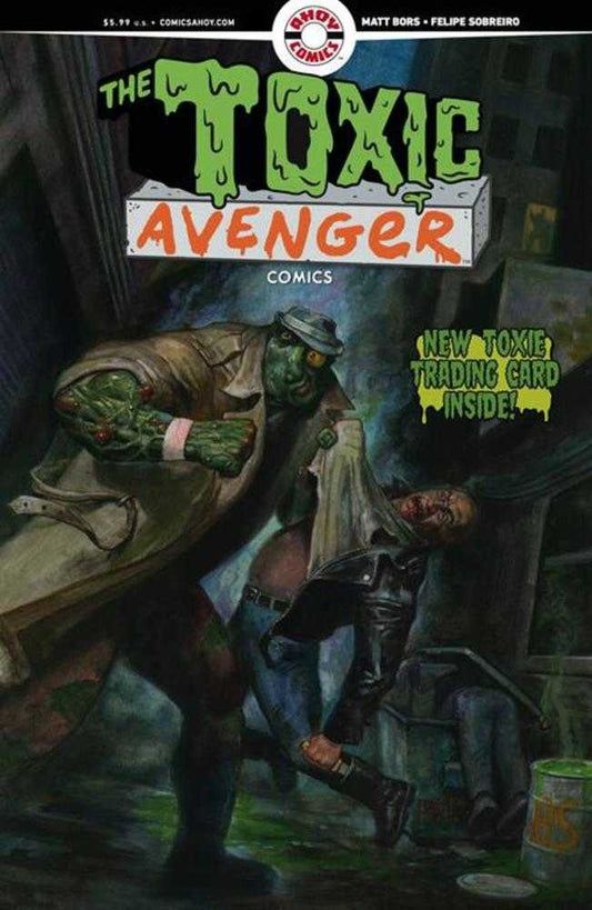Toxic Avenger Comics #2 Cover D Fred Harper Exclusive Trading Card By Matt Bors Variant (Mature)