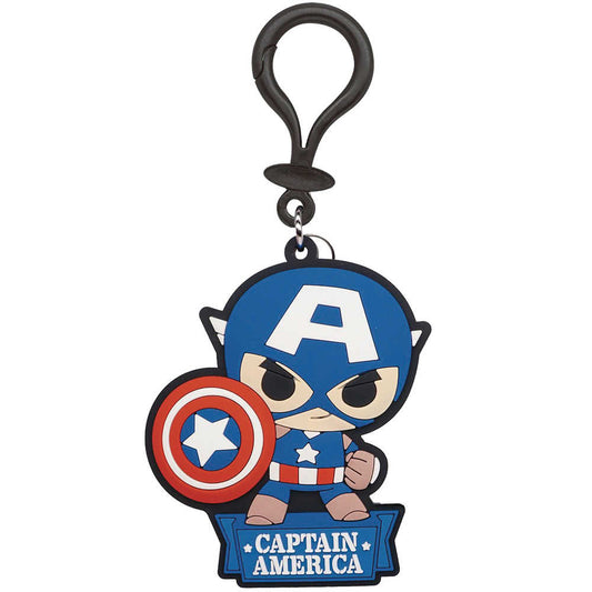 Marvel Heroes Captain America PVC Soft Touch Bag Clip