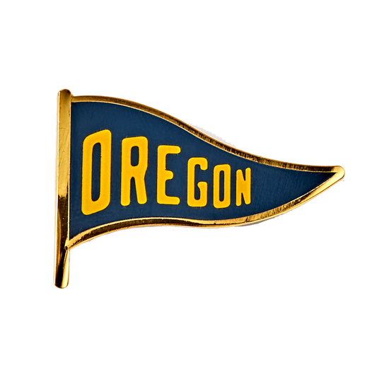 Oregon Pennant Enamel Pin