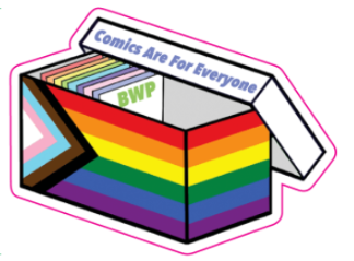 Comics Short Box Pride Sticker LARGE
