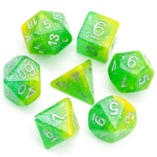 Yellow & Green Seabed Treasure Dice