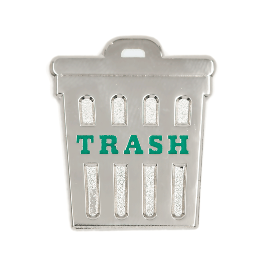 Trash Can Enamel Pin