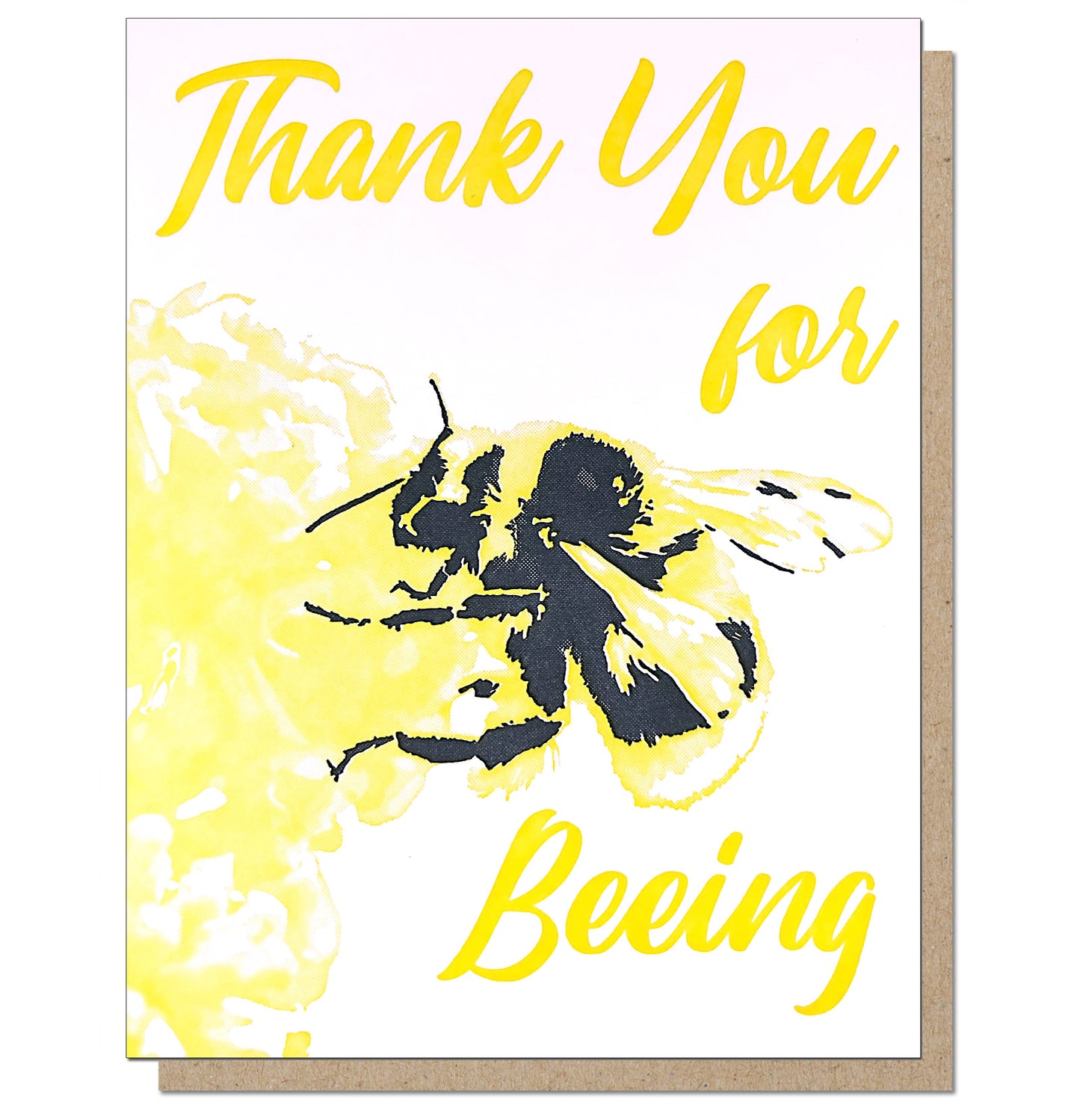 Thank You For Beeing Card