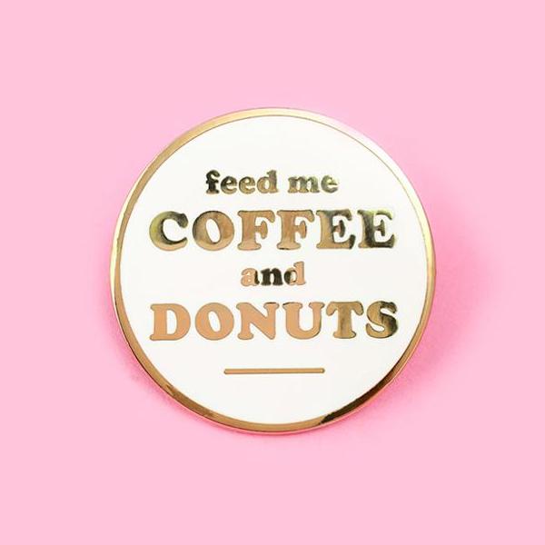 Coffee & Donuts Pin by Little Arrow