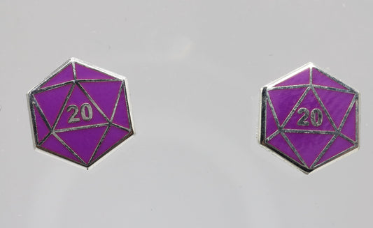 D20 Stud Earrings