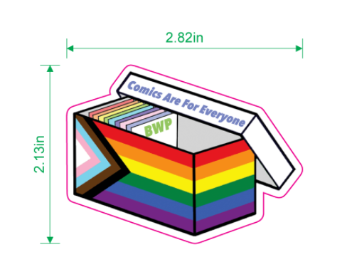 Comics Short Box Pride Sticker